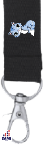 Šnúrka na krk s menom - Farba šnúrky: Čierna, Obrázok na šnúrke: 5