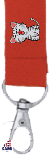 Šnúrka na krk s menom - Farba šnúrky: Červená, Obrázok na šnúrke: 4