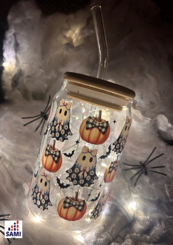 Pohár "Duch a tekvička" – Halloween