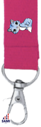 Šnúrka na krk s menom - Farba šnúrky: Ružová, Obrázok na šnúrke: 5